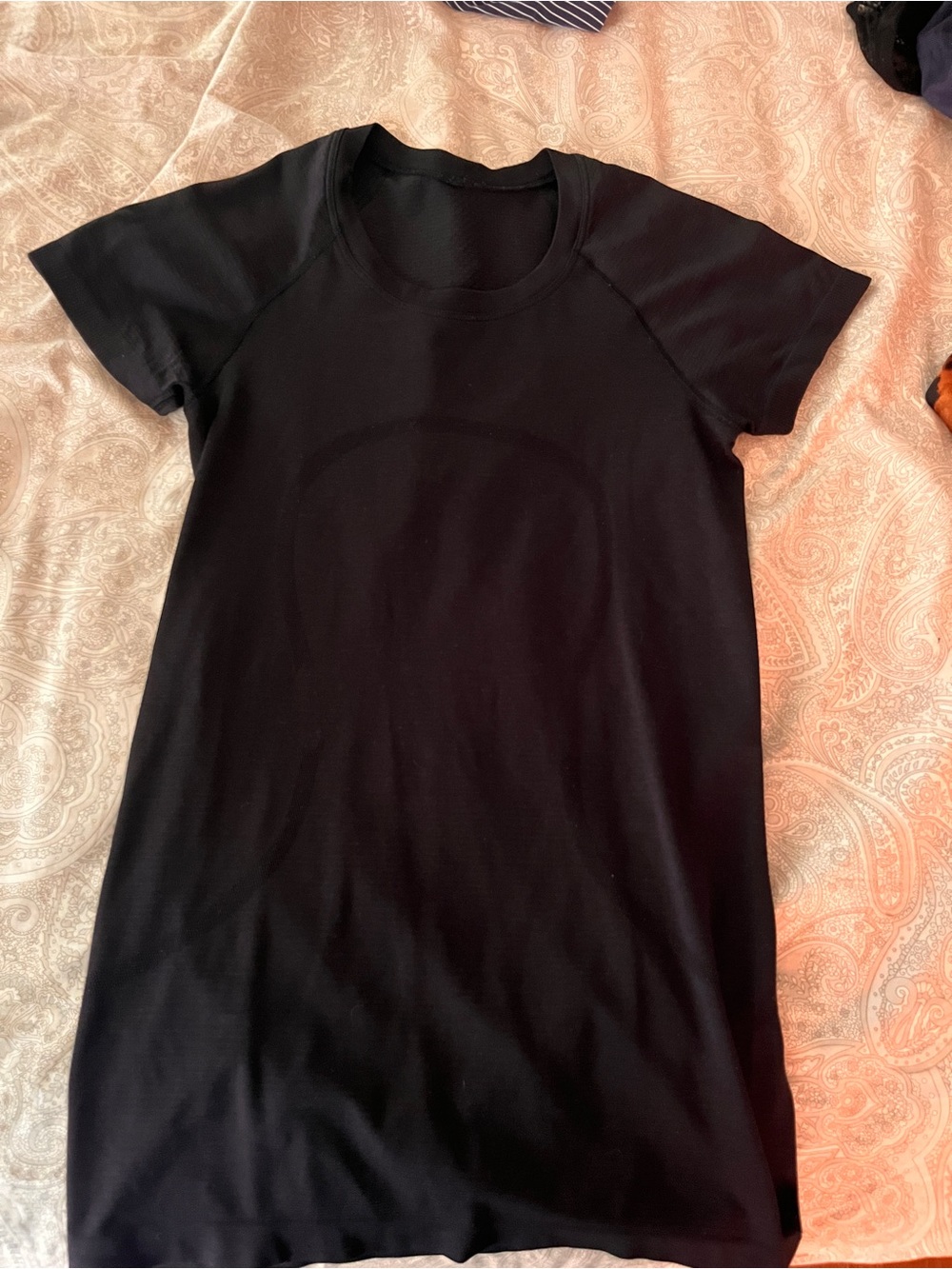 lululemon athletica Black Short Sleeve Tee Dress